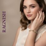High-quality image of RAGNISH Artisan Collective marbled bead bracelet with warm, neutral colors and a natural aesthetic.