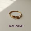 Elegant RAGNISH bracelet pair, stacked, against a clean white background.