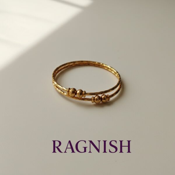 Elegant RAGNISH bracelet pair, stacked, against a clean white background.