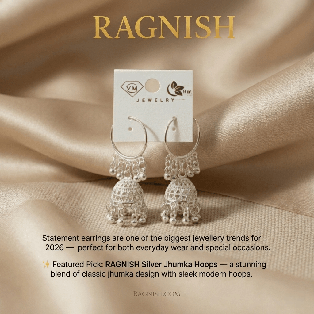 Bold and trendy statement earrings 2026 from Ragnish.com, perfect to elevate your style.