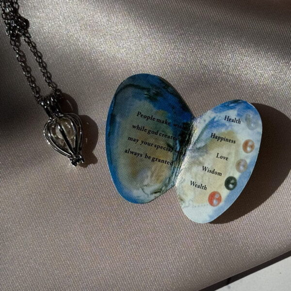 wish pearl necklace pearl color meaning card gift kit