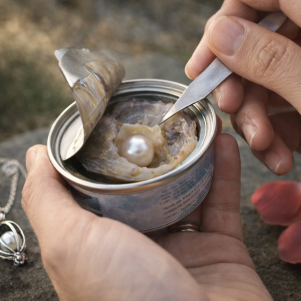 opening oyster pearl necklace surprise discovery kit