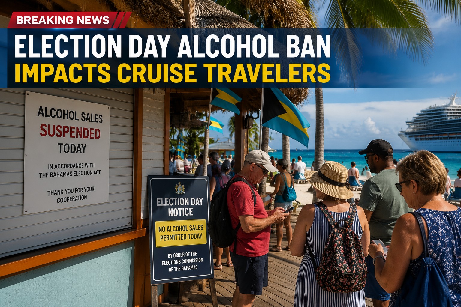 Bahamas election alcohol restriction impacts cruise passengers