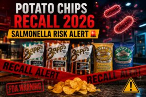 Potato chips recall 2026 salmonella risk warning on snack bags