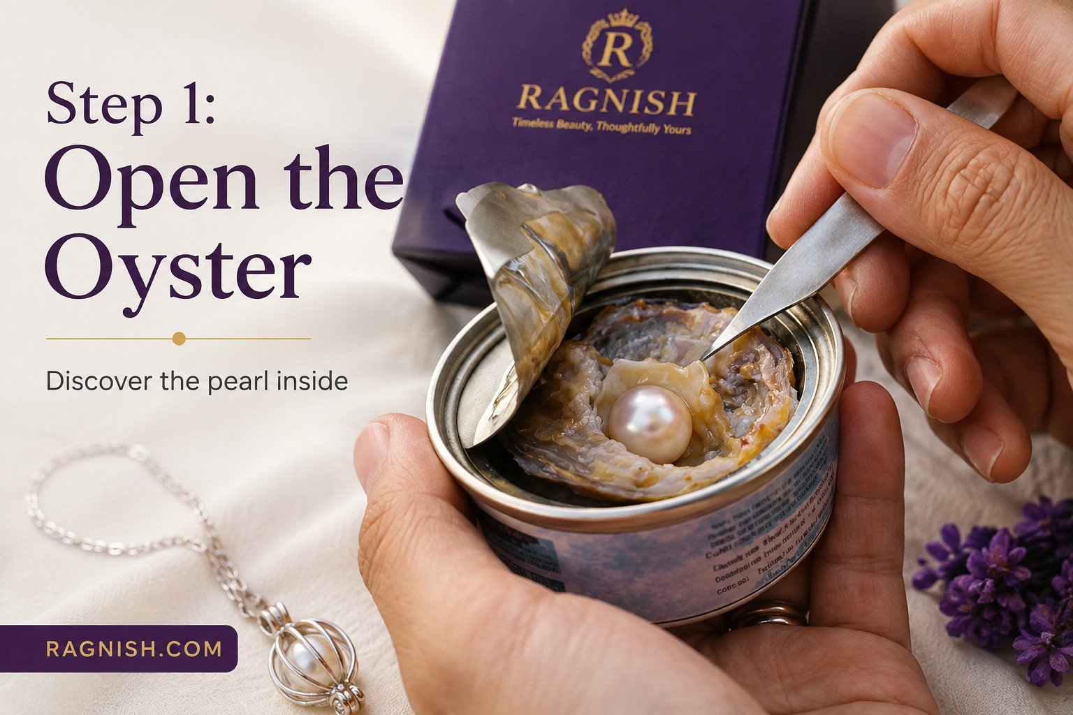 How to open a Wish Pearl Necklace oyster to discover the hidden pearl